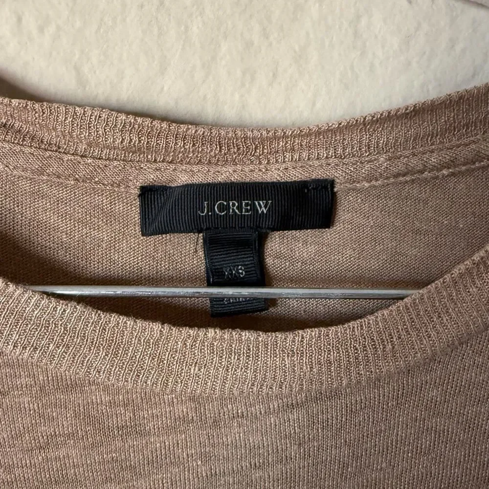 J. Crew Tan T-Shirt Size XXS